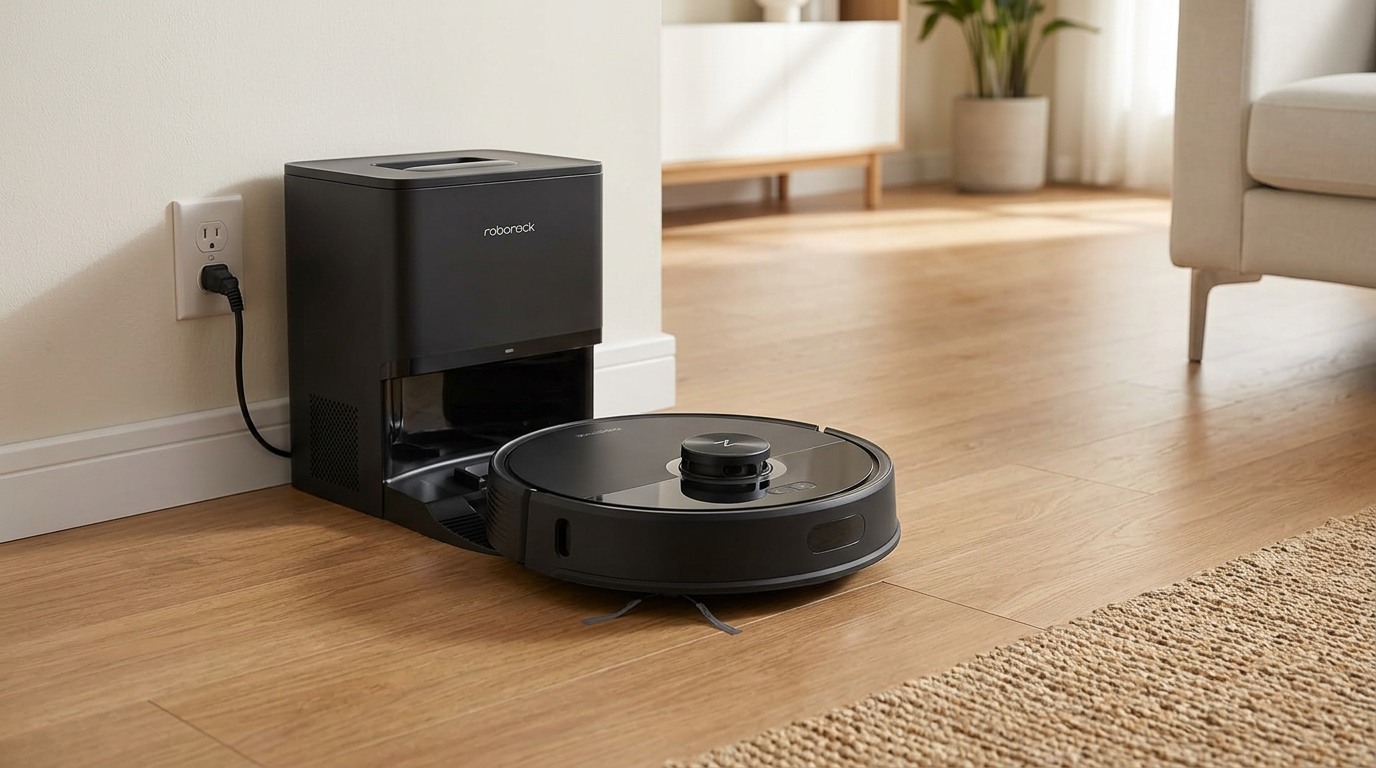 Roborock Q7 M5+ robot vacuum with auto-empty dock