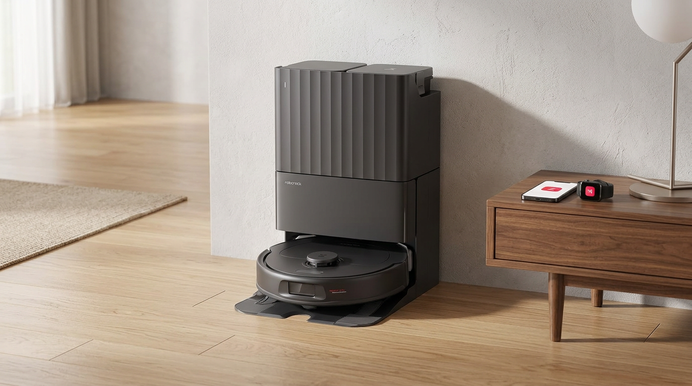 Roborock Qrevo S Pro robot vacuum and dock