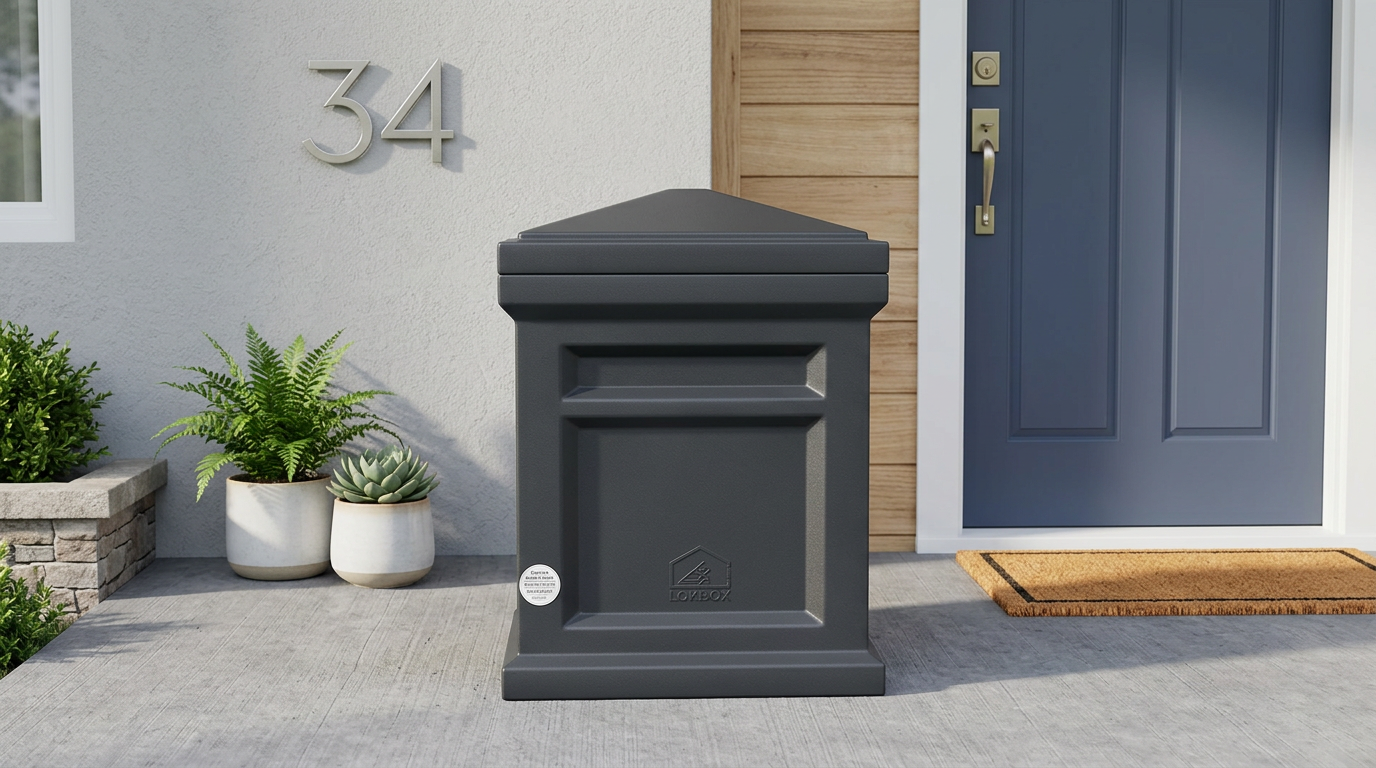 Step2 Express Parcel Delivery Box by a front door